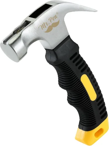 Miniatura 9 de Mr. Pen - Martillo de camping de 8 onzas color marrón - Martillo de uñas, pequeño y ancho, con punta de clavo, magnético, pequeño martillo de uñas