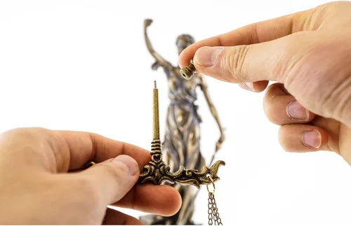 Miniatura 6 de Top Collection Estatua de La Justicia con acabado en bronce de 12.5 pulgadas