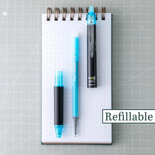 Miniatura 4 de PILOT FriXion Synergy Clicker - Bolígrafos de tinta de gel borrables, recargables, retráctiles, punta extra fina de 0.5 mm, paquete de 5