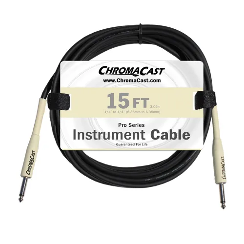 Miniatura 15 de ChromaCast Pro Series CC-PSCBLSS cables para instrumentos con extremos derechos, Vainilla crema