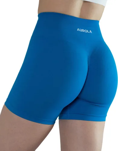 Miniatura 2 de AUROLA Intensify - Pantalones cortos de entrenamiento para mujer, sin costuras, para gimnasio, yoga, correr, deporte, ejercicio activo, fitness