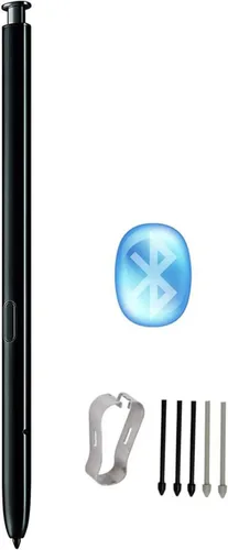 Note 10 S Pen Reemplazo (con Bluetooth) para Samsung Galaxy Note 10, Note 10 Plus, Note 10+ 5G con 5 puntas/puntas (negro)