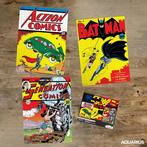 Miniatura 3 de DC Comics - Juego de rompecabezas de 3 x 500 piezas con póster adicional, paquete de rompecabezas de superhéroe para adultos, niños y familias