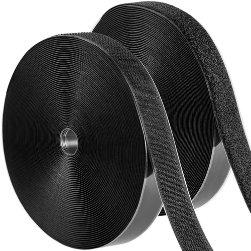 Miniatura 30 de Tiras adhesivas para tela (6 pies x 3/4 pulgadas), se pegan sin coser ni planchar, para ropa y cortinas, cinta de dobladillo de doble cara