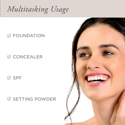 Miniatura 15 de PÜR MINERALS Base de Maquillaje Mineral Prensada 4 en 1 en Polvo con SPF 15 - Corrector y Compacto de Acabado en Polvo Prensado para Rostro - Base