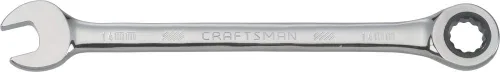 Llave de trinquete CRAFTSMAN, métrica, 14mm, 72 dientes, 12 puntas (CMMT42572)
