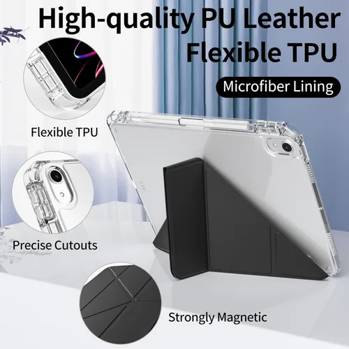 Miniatura 5 de kenke Funda para iPad Air de 11 pulgadas M4/M3/M2 (2026/2025/2024), para iPad Air de 5ª/4ª generación 2022/2020 con soporte para lápices, cubierta