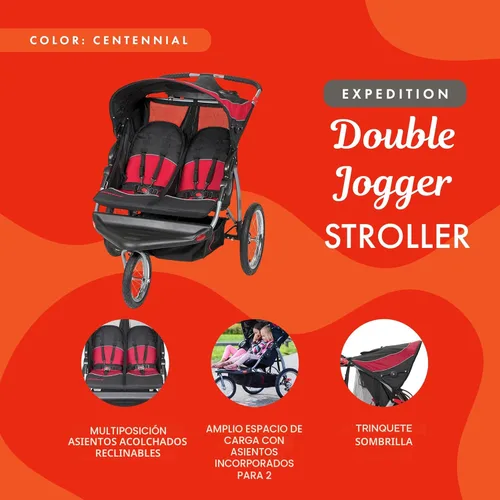 Miniatura 2 de Baby Trend Expedition® Cochecito Doble para Correr, Cantennial Centennial