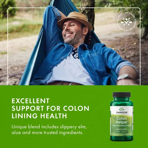 Miniatura 6 de Swanson Colon Helper - Suplemento digestivo herbario para adultos que buscan eliminaciones saludables con Goldenseal, olmo resbaladizo y aloe