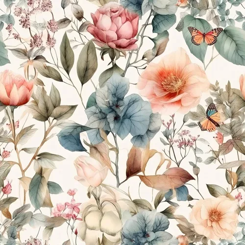 Miniatura 11 de Booming Peony - Papel tapiz floral de peonía para despegar y pegar - Papel tapiz autoadhesivo removible de hojas azul/blanco - Mural decorativo