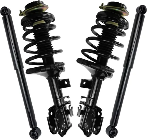 Miniatura 160 de Detroit Axle - Puntales y Amortiguadores para Chevy Traverse Buick Enclave GMC Acadia Saturn Outlook 2007-2012, 2 puntales delanteros con resorte