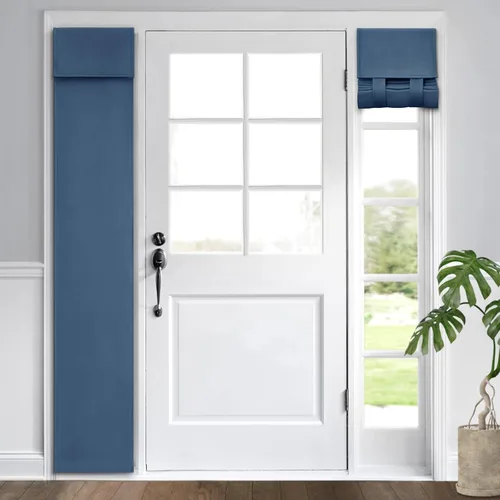 Miniatura 37 de HOMEIDEAS Cortinas Opacas para Aula para Puerta Principal, Cubierta de Ventana de Puerta de Aula, Persianas de Privacidad con Aislamiento Térmico