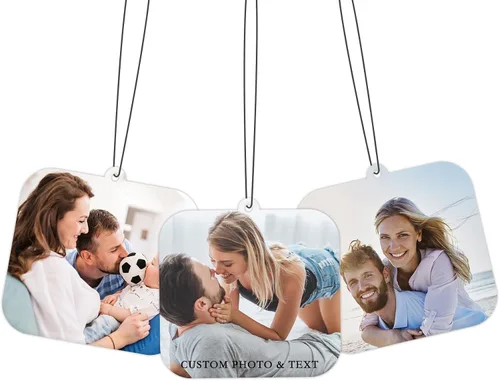 Miniatura 10 de Ambientador personalizado para automóvil – Ambientador personalizado para automóvil con foto, ambientadores con olor con imagen para colgar adornos