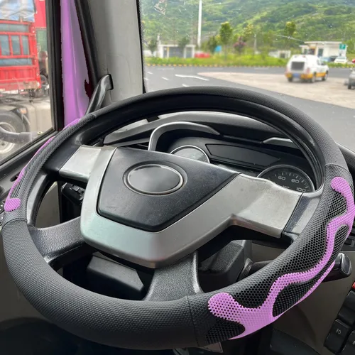 Miniatura 26 de PINCTROT Comfy Grip - Funda para volante, diseño antideslizante, universal de 14.5-15 pulgadas (blanco silicona)