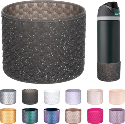 Miniatura 32 de Silicone Boot for Owala Water Bottle 24oz 32oz 40oz, Anti-Slip Protective Sleeve Bottom Bumper Protector for FreeSip, Twist, and Flip Stainless Rosa
