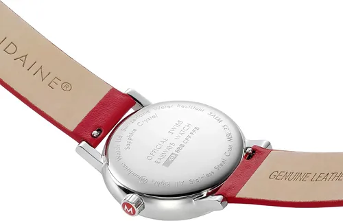 Miniatura 2 de Mondaine Unisex MSE.35110.LC SBB Reloj rojo de cuarzo suizo con pantalla analógica, Rojo
