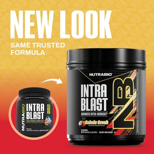 Miniatura 2 de NutraBio Intra Blast Bcaa - Suplemento de aminoácidos en polvo, mezcla de electrolitos e hidratación, intra, preentrenamiento y recuperación