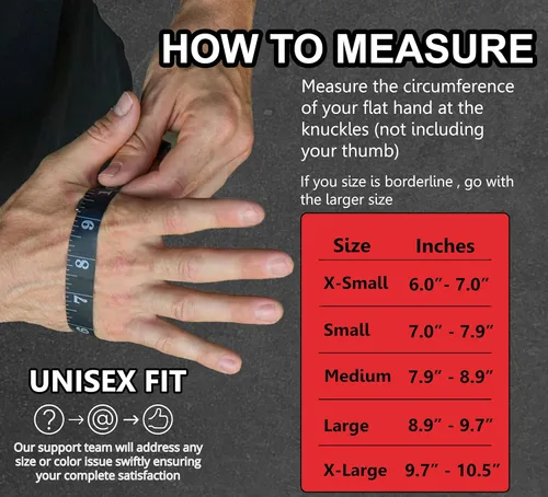 Miniatura 5 de FITNESS FORCE Ventilated Weight Lifting Workout Gloves for Men & Women Gym Gloves for Men & Women with Built-in Wrist Wraps for Men, Exercise Negro