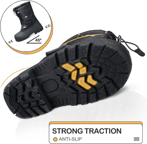 Miniatura 5 de K KomForme Snow Boots for Boys & Girls Warm Waterproof Slip Resistant Winter Shoes (ToddlerLittle KidBig Kid)