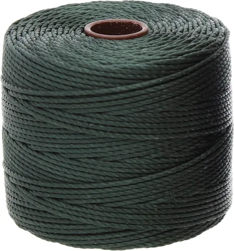 Miniatura 41 de The Beadsmith S-Lon - Cordón de nailon trenzado de 0.020 in para cuerda, color rojo oscuro, TEX210, carrete de 77 yardas