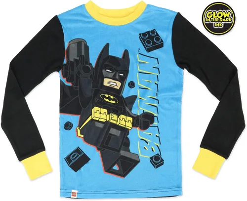 Miniatura 2 de LEGO Batman Movie - Conjunto de pijama para niño, 4 piezas, 100% algodón, tallas 4 a 10