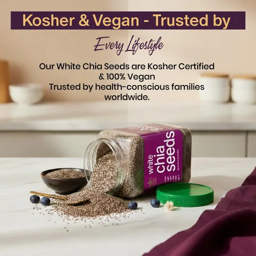 Miniatura 7 de Golden Crown - Semillas de chía orgánicas Semillas de chía blancas orgánicas sin gluten, sin OMG y veganas Omega-3 y fibra para apoyar