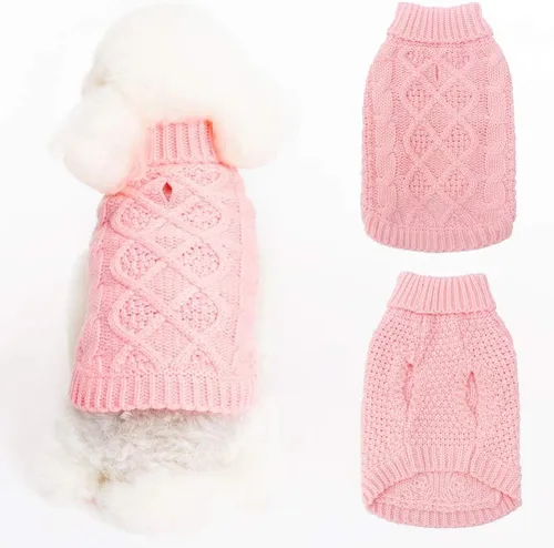 Miniatura 11 de Mihachi Suéteres para Perros Pequeños y Medianos Niña o Niño, Camisa Cálida y Suave para Perros, Abrigo para Perros para Clima Frío con Cuello