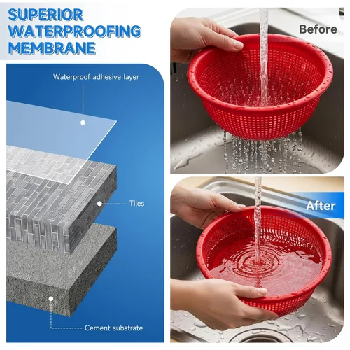 Miniatura 6 de Sellador transparente impermeable de 10.5 onzas (10.58 oz) con revestimiento impermeable invisible, adhesivo impermeable para techos, paredes, baño