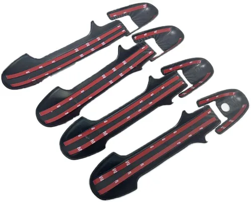 Miniatura 4 de para 2003 2004 2005 2006 2007 Honda Accord Cubiertas de Manija de Puerta Lateral de Fibra de Carbono Estilo Brillante ABS