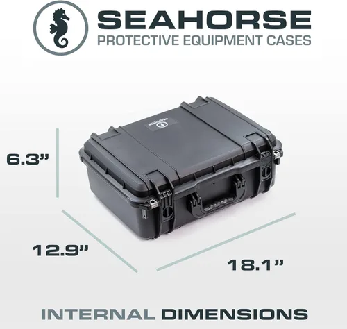 Miniatura 2 de Seahorse 720 - Caja protectora resistente sin espuma, aprobada por la TSA, especificaciones mil, resistente al agua IP67, fabricada en Estados