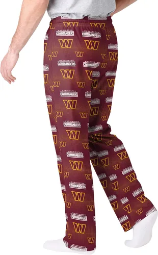 Miniatura 3 de FOCO Washington Commanders - Pijama con patrón de dispersión para hombre, pantalón multicolor