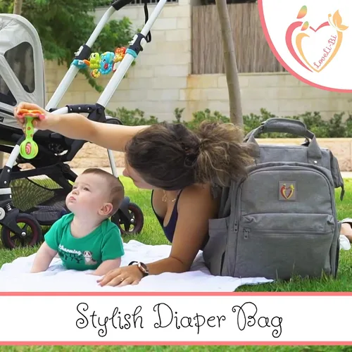 Miniatura 8 de LoveLi-Bi Mochila para pañales bolsas de pañales grandes para bebés, niñas, niños, gemelos, mamá, papá, con cambiador, impermeable, mochilas, cosas