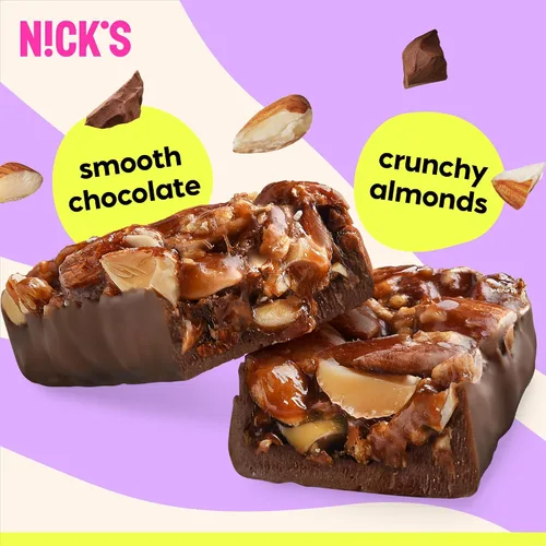 Miniatura 4 de N!CK'S Keto Nut Bar - Barra de chocolate con almendras, snack keto de nueces para deportes, senderismo y actividades al aire libre, 0.04 oz