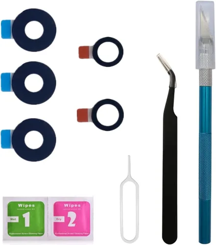 5 piezas originales de repuesto para cámara trasera trasera Samsung Galaxy A53 5G A536 con adhesivo preinstalado y kit de herramientas de reparación