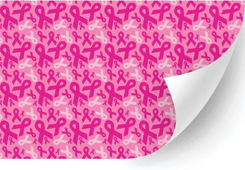 Miniatura 18 de HTV4U Vinilo de transferencia de calor con patrón de concienciación sobre el cáncer de mama (cinta rosa bebé, 18.5 pulgadas x 3 yardas) - Papel