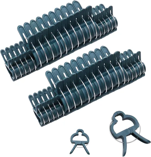 Sago Brothers 40 clips de jardín para jaulas de tomate, clips de soporte de plantas para estacas de bambú, plantas trepadoras, enredaderas, clips