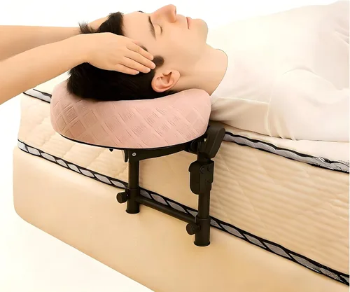 Miniatura 12 de Reposacabezas de masaje para cama, cuna ajustable para masaje facial en casa, kit de mesa de masaje portátil para colchón de dormir, almohada boca