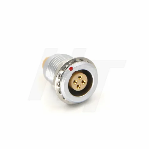 Miniatura 14 de HangTon 0B Huevo 7 Pin Hembra Enchufe Circular Push Pull Metal Conector Panel Montaje Receptáculo
