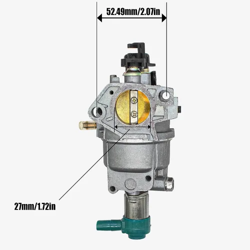 Miniatura 2 de HUAYI P27-2 Carburador para Honda EM5000SX EB5000 EM6500SX EB6500 EW171 EB3500 EB3800X EM3500X EM3500SX EM3800SX EW140 y GX340 GX390 Generador
