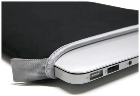 Miniatura 6 de BoxWave Funda compatible con Topaz GemView 10, funda protectora de neopreno suave y delgada, color negro azabache