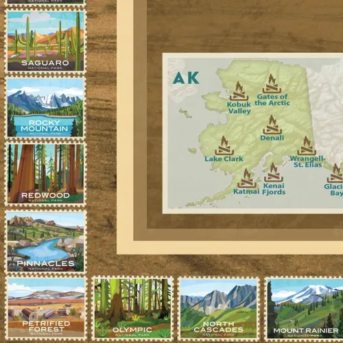 Miniatura 5 de Póster de Travel Quest de parques nacionales