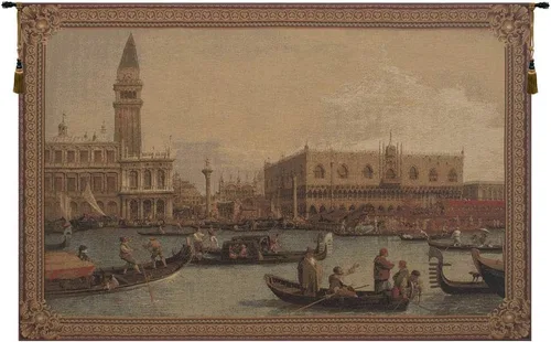 Venezia Venecia Tapiz Europeo - 78 in. x 57 in. Algodón/Viscosa/Poliéster by Canaletto