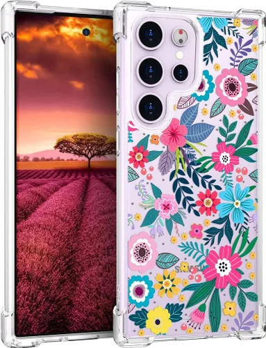 Miniatura 29 de Compatible con Samsung Galaxy S23 - Funda transparente para mujeres y niñas, diseño transparente (formas geométricas de arte abstracto)
