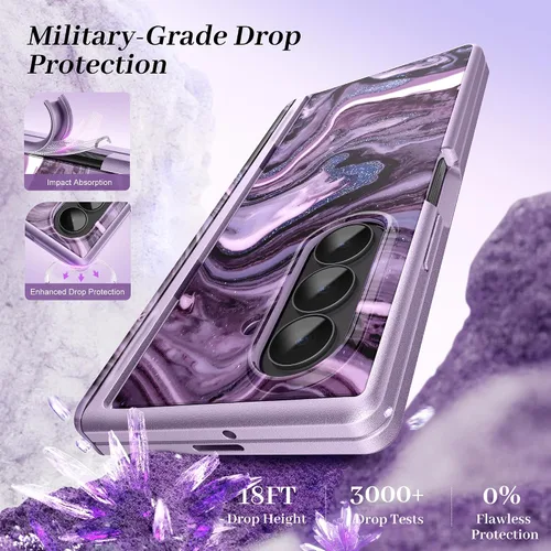 Miniatura 7 de GVIEWIN Funda para Z Fold 7 con Protector de Pantalla HD Integrado [Compatible con Magsafe][Soporte Oculto] Protección Magnética de Cuerpo Completo