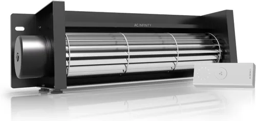 AC Infinity AIRBLAZE S12, kit de ventilador de chimenea universal de 12" con controlador inalámbrico de 10 velocidades, compatible con chimeneas