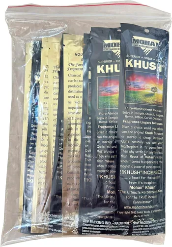 Miniatura 2 de Mohan Aroma de incienso Khush, 1 paquete de 250 varillas (8 pulgadas de alto) – Fabricante del famoso aroma Khush (Khush)