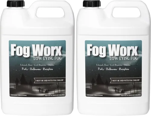 Fogworx - Jugo de niebla baja para interiores y exteriores, neblina baja para interiores y exteriores, enfriadores de niebla diseñados,