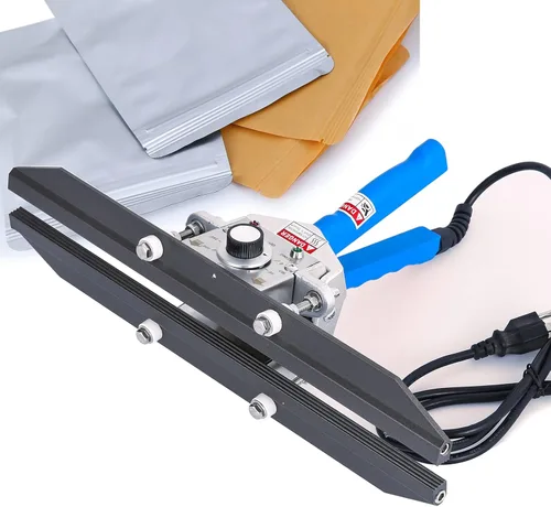 Sellador térmico de bolsas de Mylar, sellador térmico de engarzado, sellador de bolsas de mano portátil de tipo integrado para bolsas de plástico,