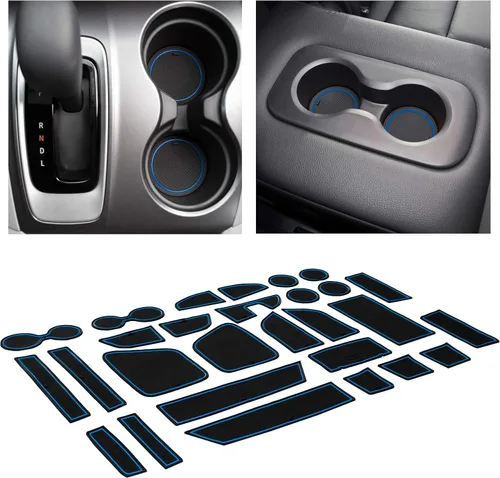 Miniatura 21 de CupHolderHero Compatible con accesorios Honda CR-V 2017-2022 – Insertos de portavasos antipolvo antideslizantes personalizados de alta calidad, Rojo