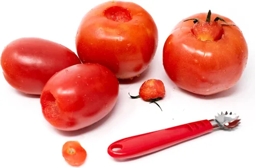 Miniatura 4 de Norpro despepitadora de tomate., Silver, Plateado